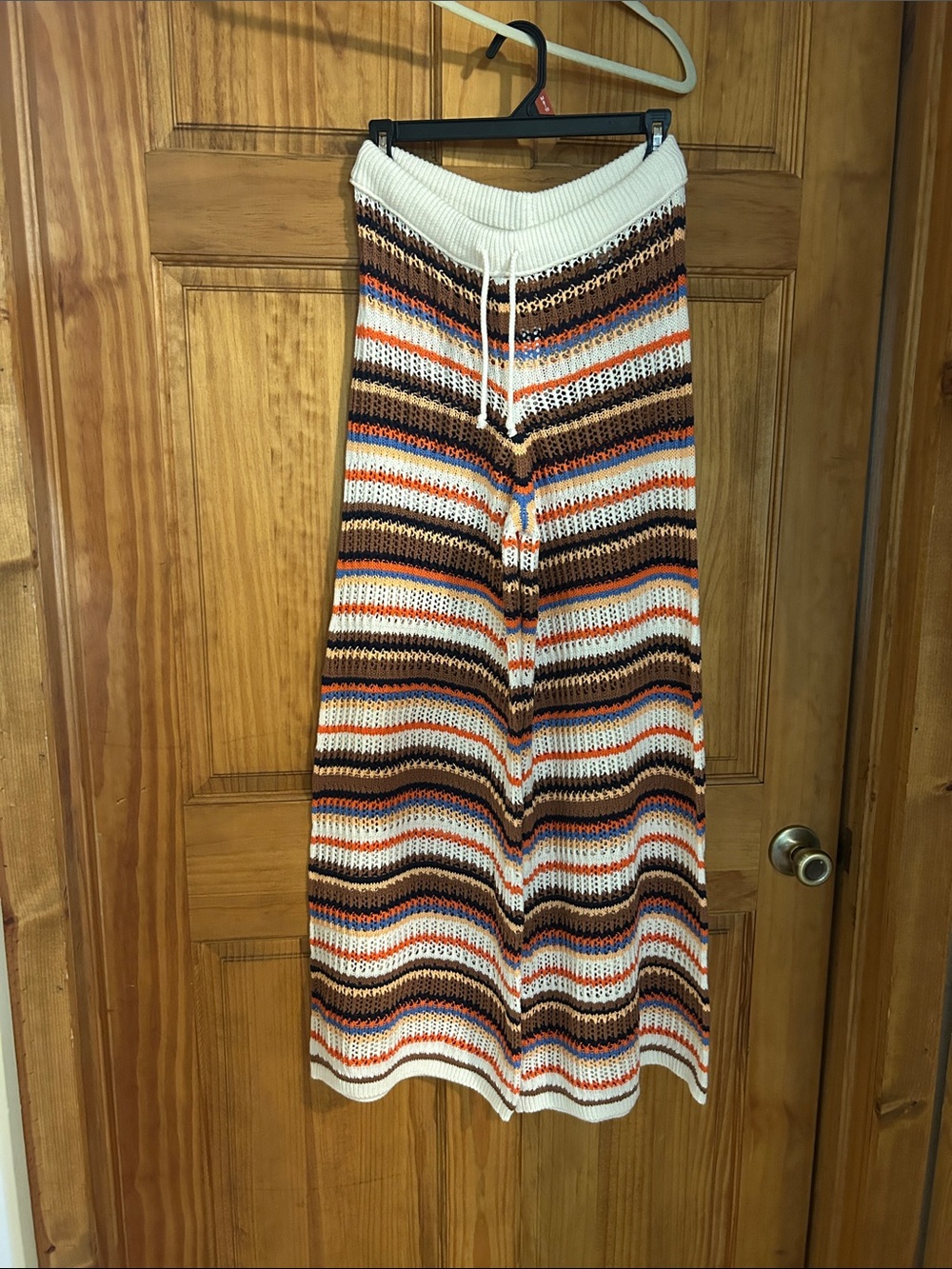 NWT Aerie Multi Color Crochet Cover Up Pants - M Regular